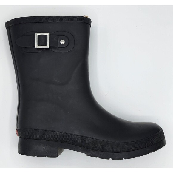 CHOOKA Delridge WOMEN'S SZ 9 Black Rain Boot - Waterproof - Mid-Height PREOWNED - Picture 1 of 13